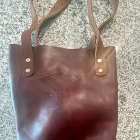 Leather Wine Tote - Picture 5 of 8